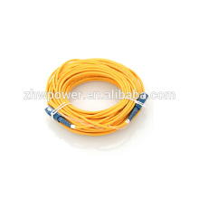 Jumper de cabo do cabo do remendo da fibra óptica, SC UPC SM G657A2 Simplex 2mm 200M para o transporte livre
